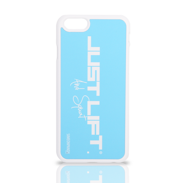 Just Lift. And Squat iPhone 6 Rubberised Case – Pastel Blue
